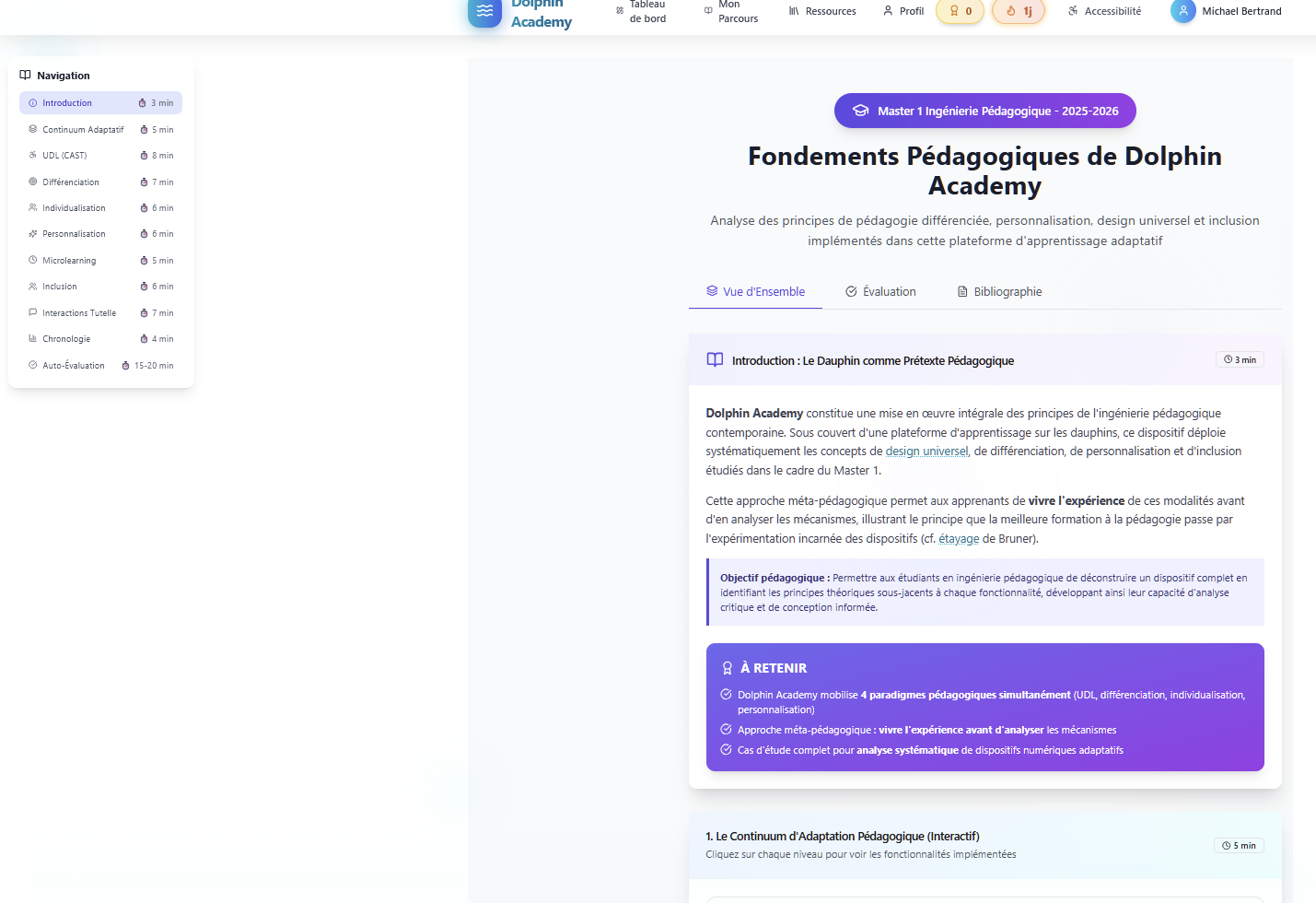 Page ressource des fondements pédagogiques